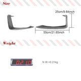 Carbon Fiber Front Bumper Upper Fog Canard Splitters Fins For Audi A4 B9 Sline Front Bumper Racing Canards No for Base or S4