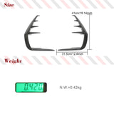 Carbon Fiber Rear Canard Fins for Infiniti Q60 Q60S 2016-2022 Coupe 2-Door Rear Bumper Side Vent Trim Canards Factory Outlet