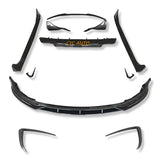 Glossy Black Body Kit With Front Lip Rear Bumper Diffuser Spoiler Side Skirt Aero Kit For Tesla Model 3 2018 2020