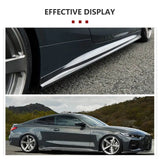 Dry Carbon Side Skirt Extension Lip Spoiler for BMW 4 Series G22 G23 M-SPORT 2D Side Door Rocker Plate Lip