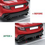For Subaru WRX STI 2022 2023 2024 Car Rear Diffuser Lip Spoiler Lower Canard Deflector Guard Splitter Body Kit Accessorie Tuning