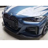 For BMW 4 series G22 G23 Carbon Fiber Car Front Bumper Diverter Spoiler Diffuser Front lip chin 3D Style Car Accessorie body kit