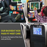 Car Back Multi Pocket Storage Bag with Tablet Holder Protector for Kids Car Seat Organizer Multifunctional Oxford Bag