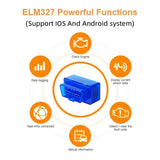 Mini ELM327 V2.1 OBD2 Scanner Code Reader Bluetooth Car Diagnostic Tool For Android /IOS Automotive Fault Detector
