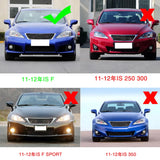 Carbon Fiber Car Front Bumper Lip Spoiler Chin Protector for Lexus IS F Base Sedan 4-Door 2011 2012 Racing Head Bumper Mudguard