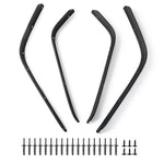 Front Rear Mudguard Fender Flares Extensions For Jeep Wrangler JK 2007-2017 J401 Car Splash Protector Protective Guard Mudflaps