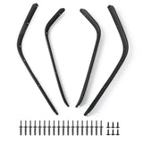 Front Rear Mudguard Fender Flares Extensions For Jeep Wrangler JK 2007-2017 J401 Car Splash Protector Protective Guard Mudflaps