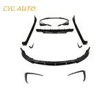 Glossy Black Body Kit With Front Lip Rear Bumper Diffuser Spoiler Side Skirt Aero Kit For Tesla Model 3 2018 2020