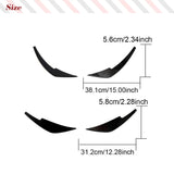 Dry Carbon Fiber Car Front Bumper Side Canards Splitter For Nissan 400Z RZ34 2023 Car Canards Valence Chin Car Tuning Splitters