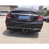 Carbon Fiber Rear Spoiler Boot Lip For Mercedes Benz E Class W213 4-Door Sedan E200 E220 E250 E300 AMG 2016 - 2019 FRP Tail Wing