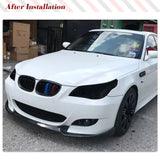 Carbon Fiber / FRP Black Car Front Bumper Lip fits for BMW 5 Series E60 M5 Sedan 2005-2009 Front Lip Chin Spoiler Racing Kits