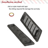 Car Side Air Vents Flow Outlet Fender for Mercedes-Benz G CLASS W463 G500 G5550 G55 G63 G65 AMG 2004 - 2018 Dry Carbon Fiber