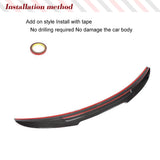 Carbon Fiber Rear Trunk Racing Spoiler Wing For Alfa Romeo Giulia 2015-2017 Car Rear Tail Trunk Boot Lip Wing Spoiler Sticker