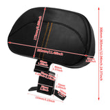 Motorcycle Front Driver Rider Backrest Adjustable Black Mounting Kit For Harley Touring Road King CVO Street Glide 2009-2022 21