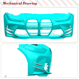 DRY/Wet Carbon Fiber Car Front Bumper Canards Bumper Air Vents Trims for BMW G80 M3 G82 G83 M4 2021 2022 Front Bumper Fins