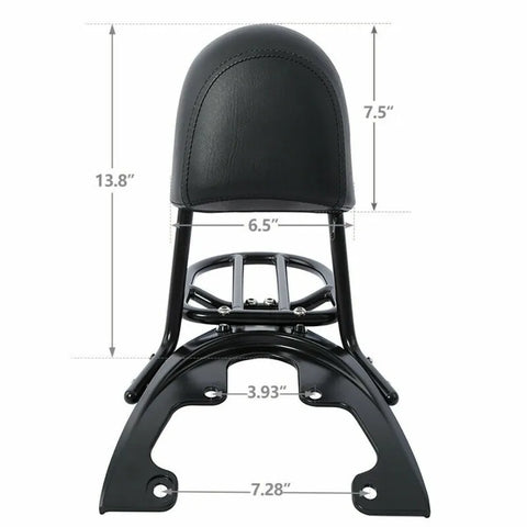 Sissy Bar Backrest Baseplate Fit For Harley Night Rod Special VRSCDX 2007-2011 Motorcycle