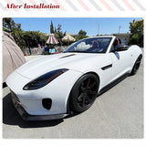 Car Front Bumper Lip For Jaguar F-TYPE Base 2017-2019 Carbon Fiber Front Bumper Lip Spoiler Splitter Racing Body Kits
