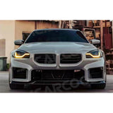 Carbon Fiber Front Lip Chin Spoiler Splitter Body Kits for BMW 2 Series G87 M2 2023+ FRP Car Front Bumper Extension Accessories