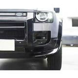 Gloss Black Front Bumper Spoiler Lip Chin Kit For Defender 90 110 2020 2022 2023 Splitter