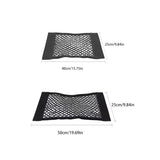 Car storage bag Trunk  Seat Elastic String Net Magic Sticker Universal Storage Bag Pocket Auto Organizer Seat Back Bag