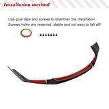 Carbon Fiber Car Front Bumper Lip Spoiler Splitters For BMW F87 M2C M2 Competition 2018 - 2019 Front Body Kits Lip Splitters FRP