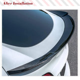 Dry Carbon Fiber Spoiler for Tesla Model Y 2019-2023 Rear Trunk Spoiler Rear Trunk Lid Wing Lip Spoiler Aftermarket Car Parts