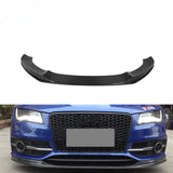 Carbon Fiber Front Bumper Lip Splitter Chin Spoiler For Audi A7 Sline S-Line 2012 - 2014