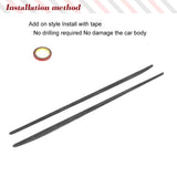 Carbon Fiber Car Side Skirts Extension Lip For Mercedes-Benz E Class C238 A238  E200 Sport 2017 2018 Car Molding Trim