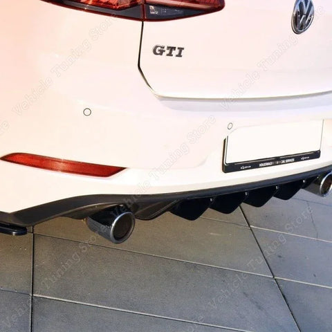 Style Rear Bumper Diffuser Lip Spoiler Splitter For VW Golf 7 7.5 MK7 MK7.5 GTI Facelift 2017-2020 Tuning Car Accessories
