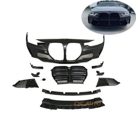 New Upgrade For bmw 3 series F30 full bodykit facelift to G82 front rear bumper bodykit