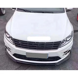 Front Bumper Lip Spoiler Carbon Fiber For VW Passat CC 2013-2017 Car Front Bumper Guard Black Standard 2 PCS