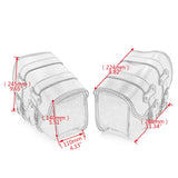 For Honda Suzuki Harley Sportster XL 883 XL1200 Black PU Leather Saddle Bag Motorcycle Luggage Left+Right Side Tool Bag