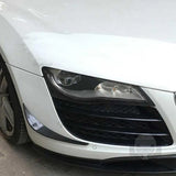 Real Carbon Front Bumper Splitters Canard Fins Side Lip for Audi R8 V8 V10 2007-2015