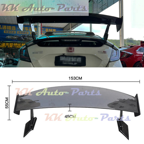 Real Carbon Fiber Rear Trunk Spoiler Lip GT Wing For Honda Civic 10TH Type R FK7 FK8 Hatchback 2016-2021