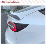 Dry Carbon Fiber Rear Trunk Racing Spoiler for Tesla Model Y 2019-2023 Sport Utility Car Rear Wing Spoiler Highkick Spoiler Kits