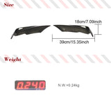 For BMW F30 F31 M Sport 2012 - 2018 Carbon Fiber Front Fog Lamp Fins Splitters Trim Canards Fins Cover Carbon Fiber/ FRP Black