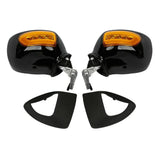 Motorcycle Rear View Mirrors LED Turn Signals For Honda Goldwing1800 GL1800 F6B 2013-2017