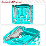 Dry Carbon Car Engine Bay Panel For Audi R8 V10 RWD Coupe 2022 2023 Engine Bay Panel Trim Replacement Parts Body Kits