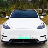 For 2017 18 19 20 21 22 23 Tesla Model 3/Y Bodykit Car Front Bumper Lip Chin Spoiler Splitter Diffuser Tuning Accessories Part
