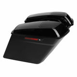 Motorcycle 5" Stretched Saddlebags 6" x 9"Speaker Cutout For Harley CVO Touring Glide 2014-2022