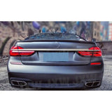 For 7 Series Car FRP/Carbon Fiber Rear Spoiler Boot Wing P Style For BMW F01 F02 G11 G12 740i 750i 760i Sedan Spoiler 2009-2018