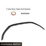 for Audi RS3 Sedan 4-Door 2017-2019 Carbon Fiber Car Front Bumper Lip Spoiler Racing Front Lip Chin Apron Protector Body Kit