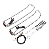 TCMT Chrome Saddlebag Lid Top Rail For Harley Touring Road Electra Street Glide FLHT FLHX 1994-2013