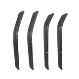 Fender Front Rear Flares For Jeep Wrangler JK 07-17 Extension Widening ABS Black 4pcs Wider Wheel Protector OffRoad Fender Flare