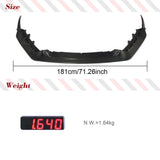 Car Front Bumper Lip For Jaguar F-TYPE Base 2017-2019 Carbon Fiber Front Bumper Lip Spoiler Splitter Racing Body Kits