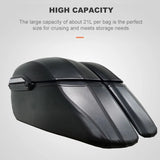 Motorcycle 21L Saddlebag Black Large Capacity For Suzuki Boulevard C50 C90 Storage Bag With Lock And Key Decorative Accessories