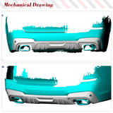 Real Carbon Fiber Car Rear Bumper Diffuser Lip Spoiler for BMW X3 G01 M40i M-Sport SUV 2018 2019 Car Rear Bumper Lip Spoiler