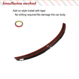 Rear Trunk Spoiler Carbon Fiber Wing For BMW 4 Series G26 M Sport Sedan 430i 440i 2021 2022 Car Tail Trunk Boot Lip Wing Spoiler