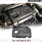 Carbon Fiber Car Engine Valve Cover Hood Kit  for VW Golf 6 VI GTI 2010-2013 Factory Outlet Car Auto Hood Bonnet Protector Cap
