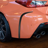 For Lexus RC F RCF USC10 ART 2014-2018 Rear Bumper Lip Spoiler Side Air Vent Outlet Cover Carbon Fiber Exterior Car Accessories
